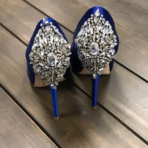 Badgley Mischka "Kiara" Open Toe Pump